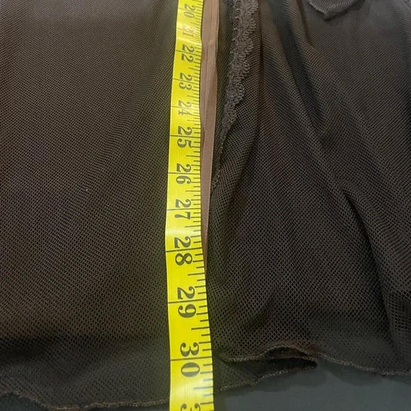 Pretty Angel Brown Dress,tunic dress, top,lace,floral design,sheer,ruffles,small - Picture 8 of 10